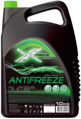 Антифриз X-Freeze Green 11 / 430206071 (10кг, зеленый)