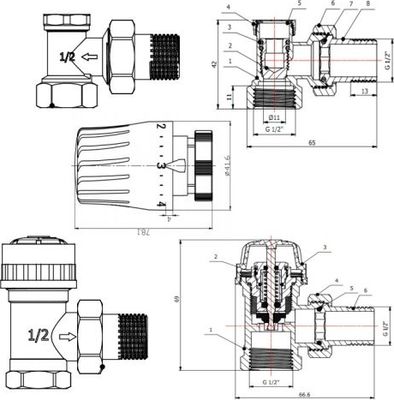 Комплект кранов для инженерного подключения AV Engineering AVE144112