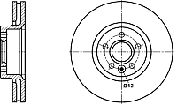 Тормозной диск ATE 24012801621 - 