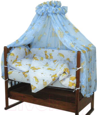 Комплект постельный для малышей Топотушки Жираф Вилли / 650М/2 (голубой)