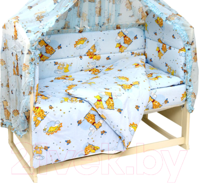 Комплект постельный для малышей Топотушки Жираф Вилли / 650М/2 (голубой)
