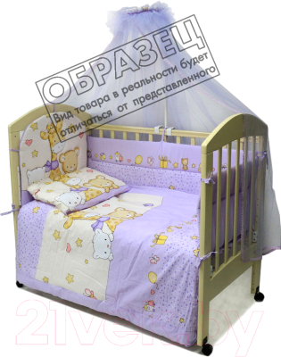 Комплект постельный для малышей Топотушки Детский Мир / 719М/5 (бежевый)