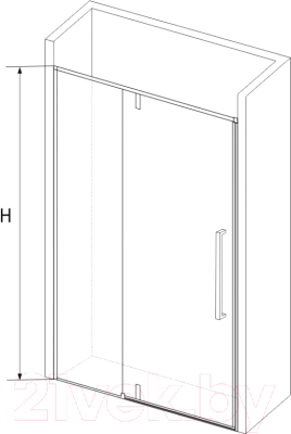 Душевая дверь RGW SV-03 B / 06320312-14 (черный/прозрачное стекло)