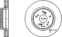 Тормозной диск ATE 24012802171 - 