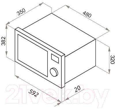 Микроволновая печь Maunfeld XBMO.202SB