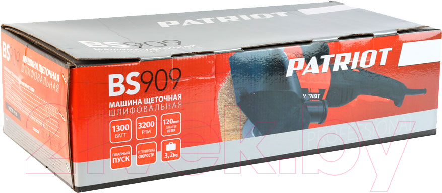 Щеточная шлифовальная машина PATRIOT BS 909