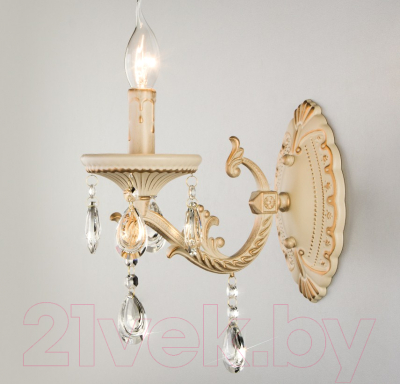 Изображение товара Бра Евросвет Lia 3585/1 (белый/прозрачный хрусталь)