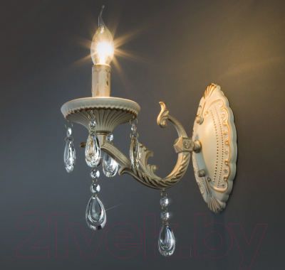 Изображение товара Бра Евросвет Lia 3585/1 (белый/прозрачный хрусталь)