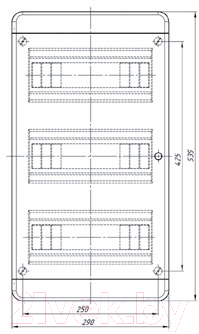 Бокс пластиковый Tekfor BVN 40-36-1