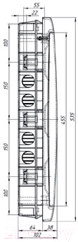 Бокс пластиковый Tekfor BVN 40-36-1