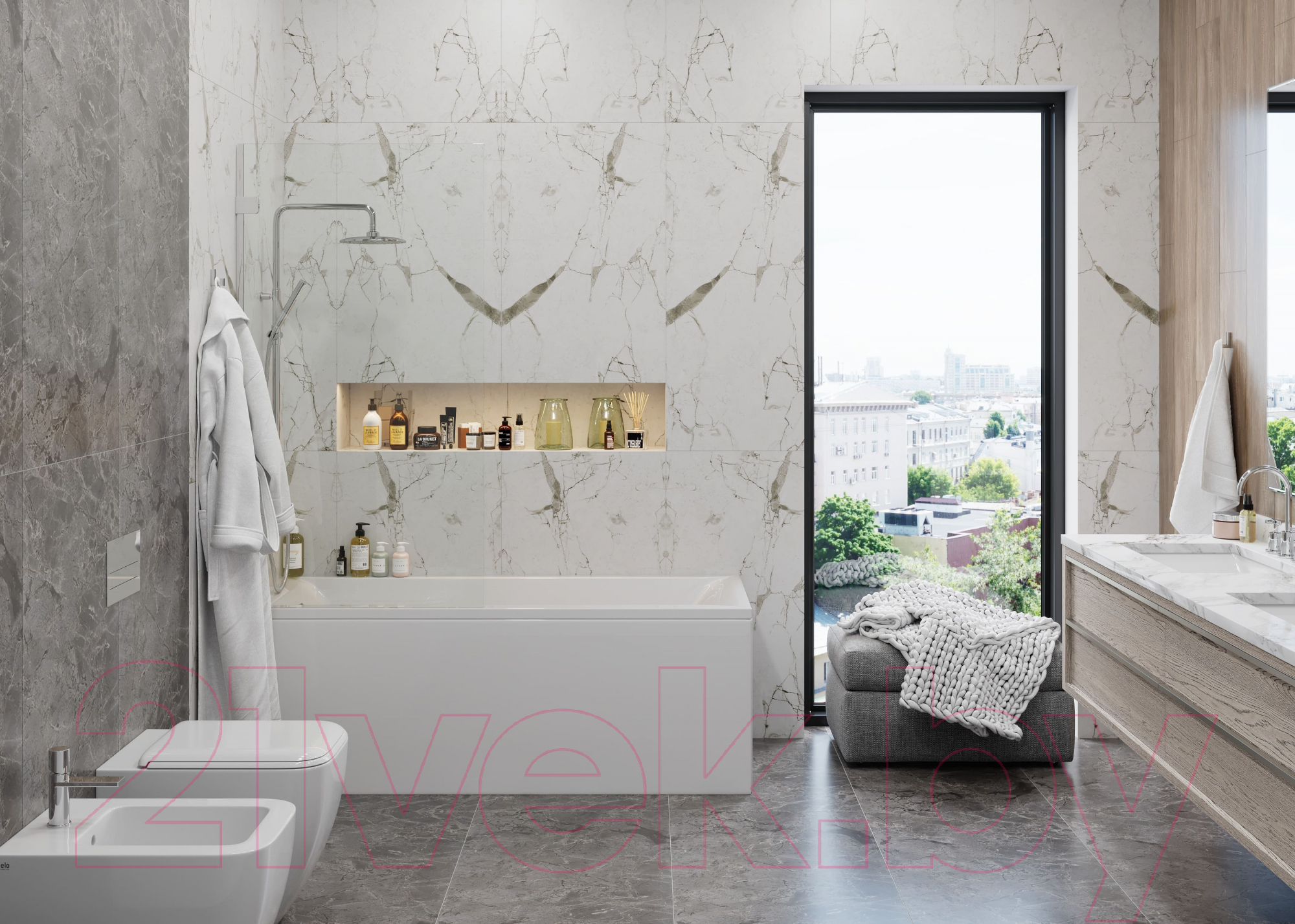 Ванна акриловая VagnerPlast Veronela 170x75 / VPBA170VEA2X-04 — фото 5