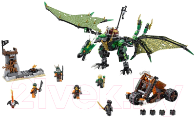 Конструктор Lepin NinjaGo Зеленый Дракон / 06036