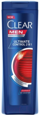 Шампунь для волос Clear Men Vita Abe Ultimate Control против перхоти 2 в 1 (400мл)