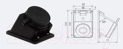 Розетка кабельная TDM SQ0612-0009