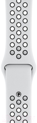 Ремешок для умных часов Apple Pure Platinum/Black Nike Sport Band 44mm / MX8F2