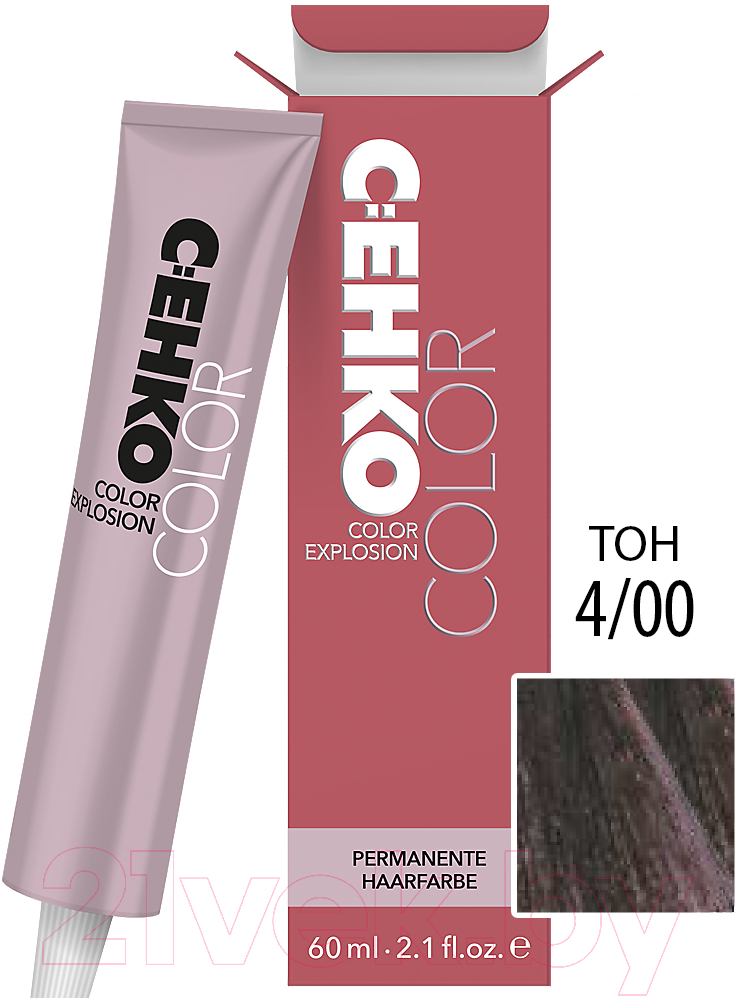 Крем-краска для волос C:EHKO Color Explosion 4/00 (коричневый ++) — фото 2