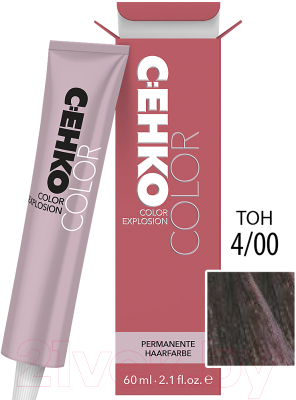 Крем-краска для волос C:EHKO Color Explosion 4/00 (коричневый ++)