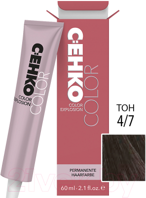 Крем-краска для волос C:EHKO Color Explosion 4/7 (мокко)