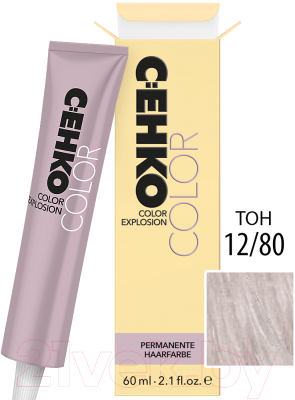 Крем-краска для волос C:EHKO Color Explosion 12/80 (платиновый фиолетовый блондин)