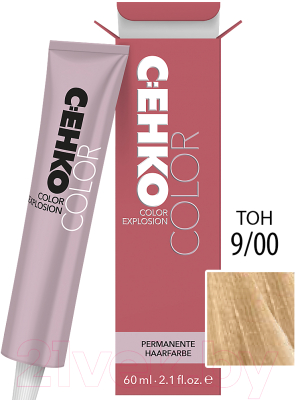 Крем-краска для волос C:EHKO Color Explosion 9/00 (жгучий блондин ++)