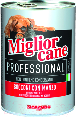 Влажный корм для собак Miglior Cane Professional Beef (405г)
