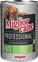 Влажный корм для собак Miglior Cane Professional Pate Veal (400г) - 