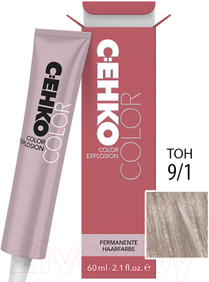 Крем-краска для волос C:EHKO Color Explosion 9/1 (перламутровый блондин)