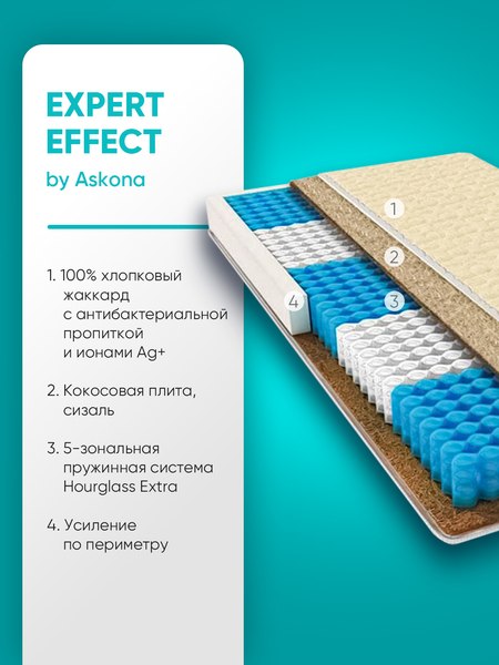 Купить Матрас Askona Expert Effect 160x200  