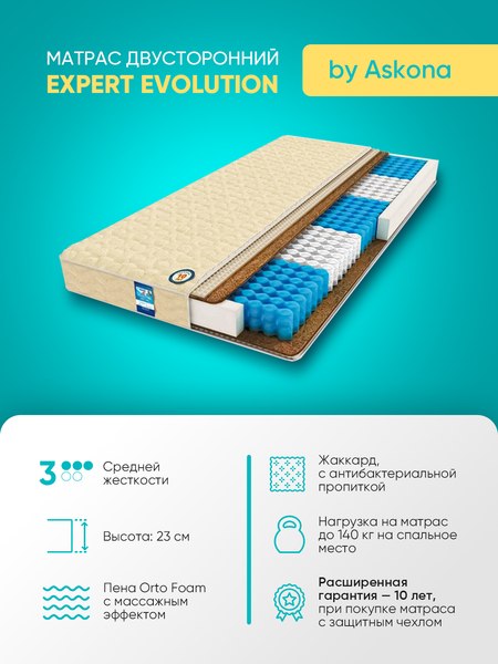 Купить Матрас Askona Expert Evolution 160x200  