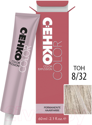 Изображение товара Крем-краска для волос C:EHKO Color Explosion 8/32 (св.-золотистый пепельный блондин)