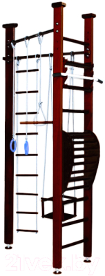 Детский спортивный комплекс Карусель 3Д.01.01 + тренажер для осанки №2 (венге)