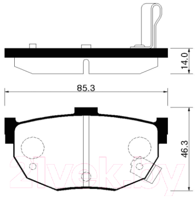 Тормозные колодки HSB HP0021