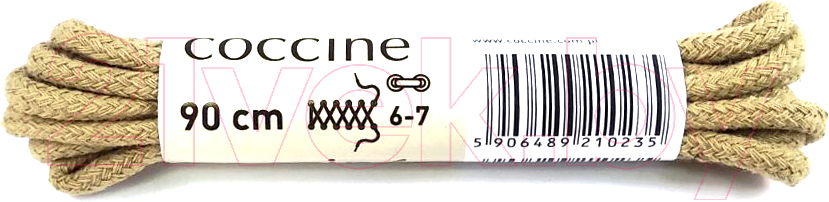 Шнурки для обуви Coccine Band / SZNN/90/BEZ/3B (90см, 3B хлопок бежевый)