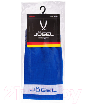 Гетры футбольные Jogel JA-003 (синий/белый, р-р 38-41)