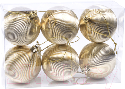 

Набор шаров новогодних Белбогемия, Золотистый, 25228235 / 91774