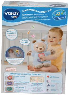 Интерактивная игрушка Vtech Светящийся мишка для сна / 80-502126