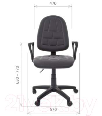 Кресло офисное Chairman Prestige Ergo СН205 (черный)