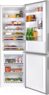 Холодильник с морозильником Maunfeld MFF 185NFBG
