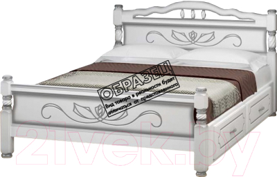 

Полуторная кровать Bravo Мебель, Карина 5 120x200 с ящиками