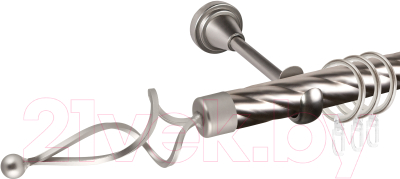 

Карниз для штор АС ФОРОС, Grace D25К + наконечники Волна