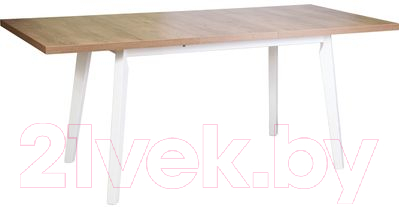 Обеденный стол Drewmix Oslo 5 (дуб лефкас/белый)