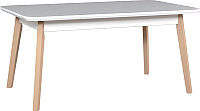 Обеденный стол Drewmix Oslo 7 (белый/бук) - 