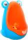 Детский писсуар Roxy-Kids Лягушка с прицелом / RBP-2129BO (голубой/апельсиновый) - 