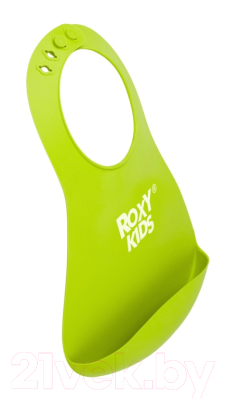 Нагрудник детский Roxy-Kids Мягкий / RB-402G (зеленый)