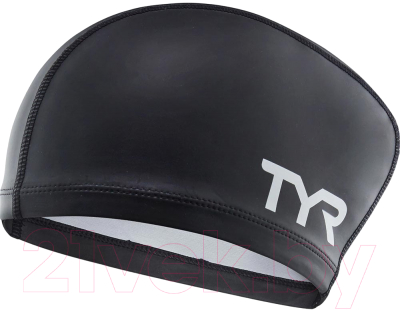 Шапочка для плавания TYR Long Hair Silicone Comfort Swim Cap / LSCCAPLH/001 (черный)