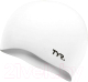 Шапочка для плавания TYR Wrinkle Free Silicone Cap / LCS/100 (белый) - 