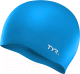 Шапочка для плавания TYR Wrinkle Free Silicone Cap / LCS/420 (голубой) - 