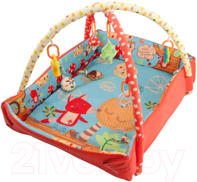 

Развивающий коврик Roxy-Kids, Лисичка и ее друзья с бортиками / RPM-3261CE