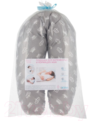 Подушка для беременных Roxy-Kids RPP-006Wb (короны)
