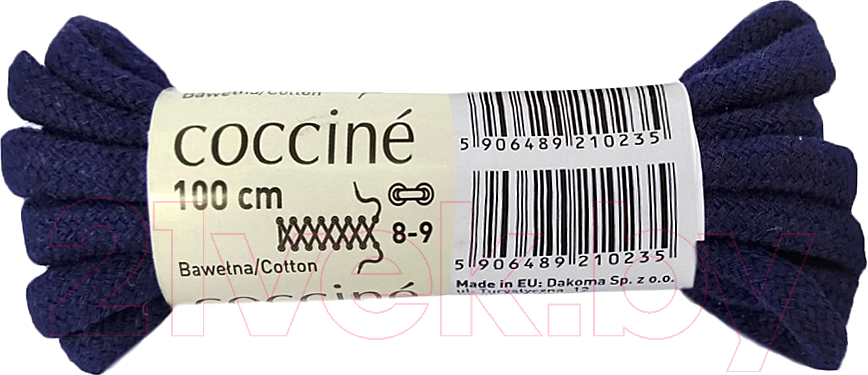 Шнурки для обуви Coccine Band / SZNN/100/GRA/5B (100см, 5B хлопок темно-синий) — фото 1